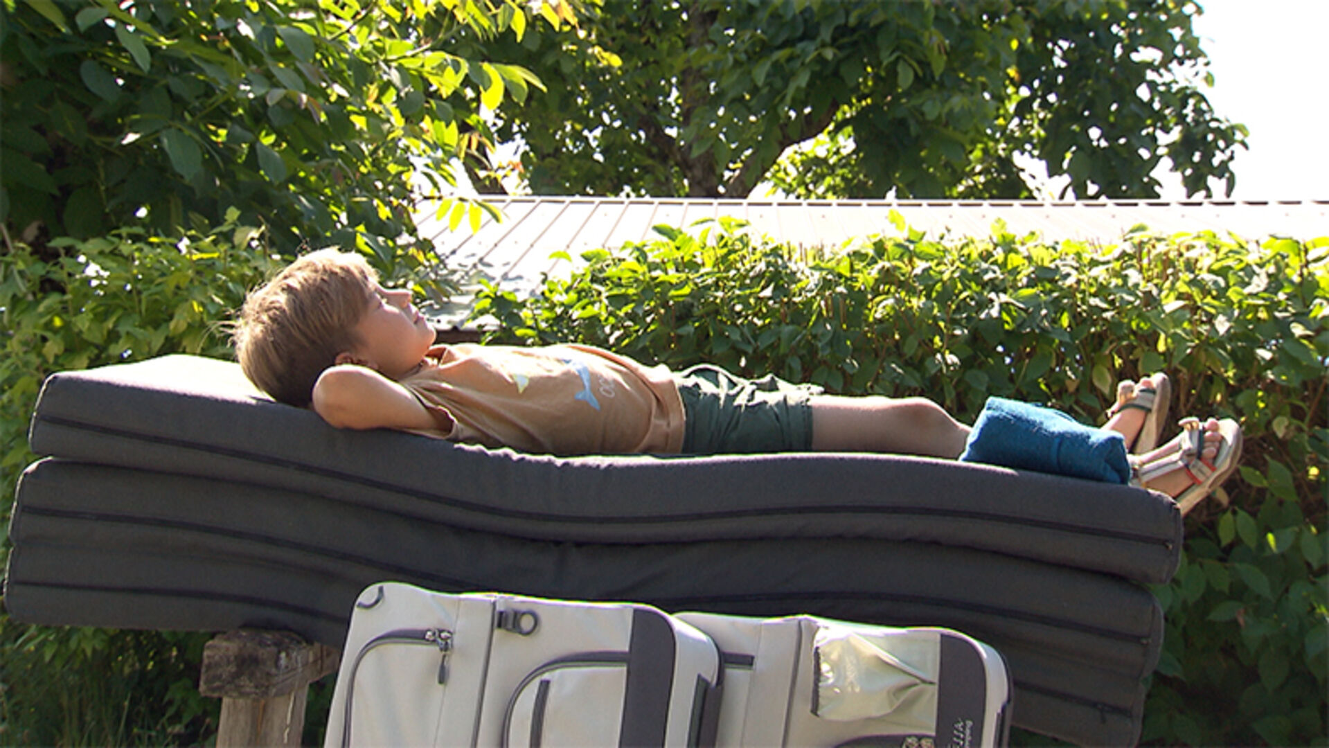 Constantin nimmt es noch gemütlich