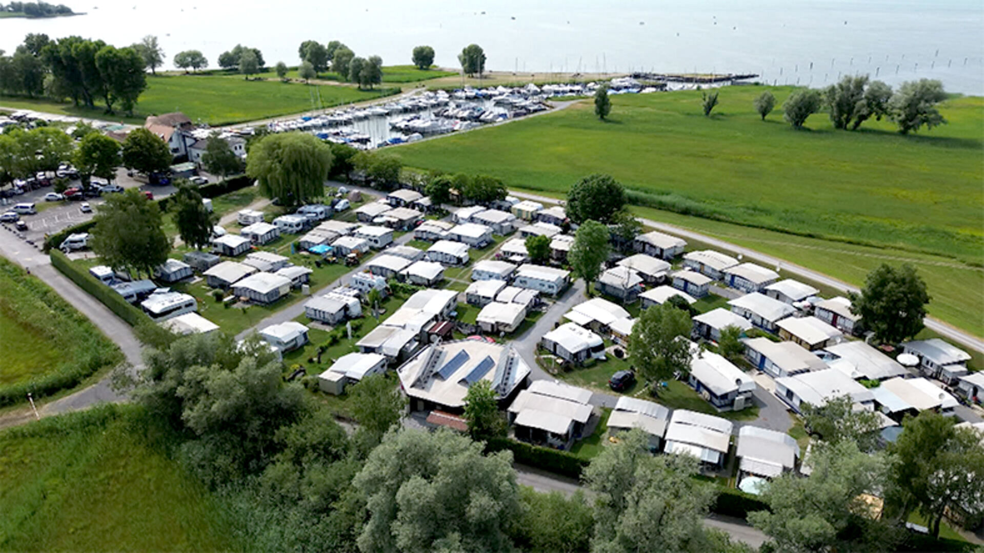 Dauercamper am Rohrspitz in Fußach