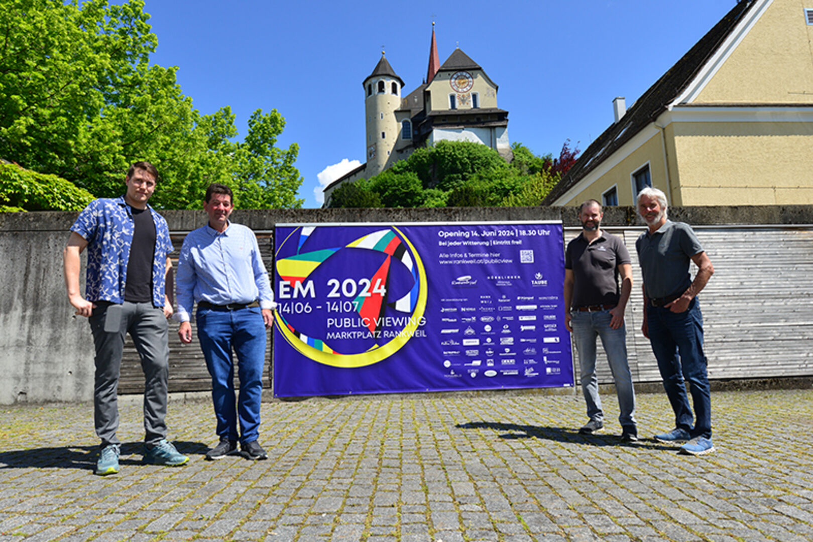 Veranstaltungsteam: Dominic Mayer, Roland Vith, Aleksandar Milojevic und Armin Wille (v. li.)