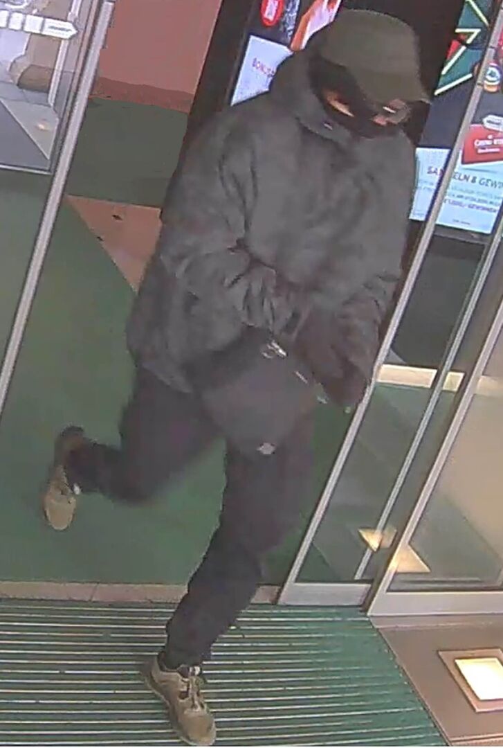 Fahndungsfoto des flüchtigen Casino-Räubers