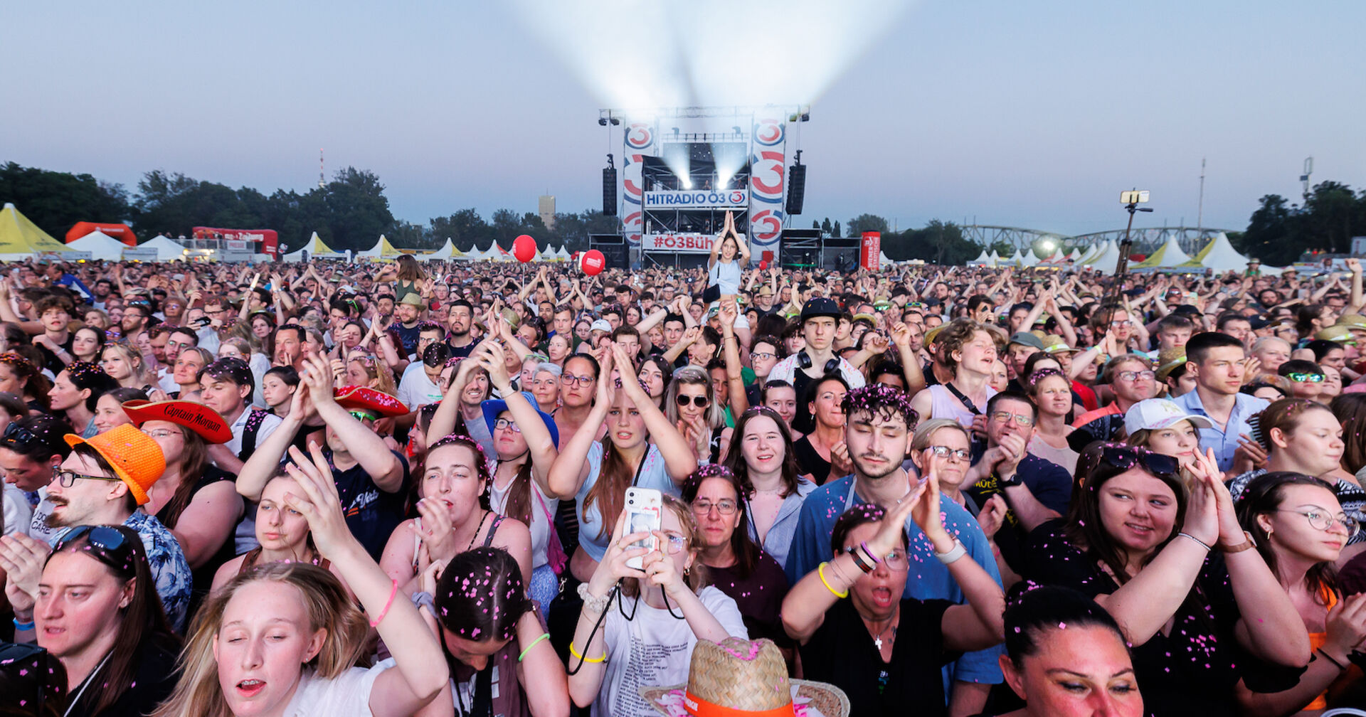 Das Publikum am Donauinselfest.