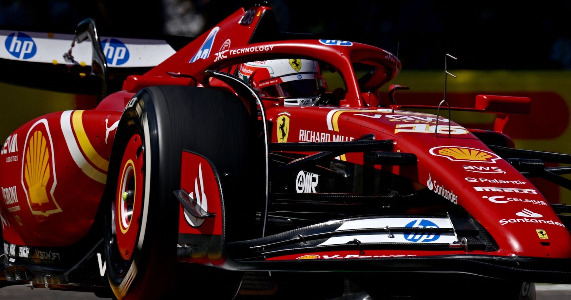 Leclerc Ferrari in Imola