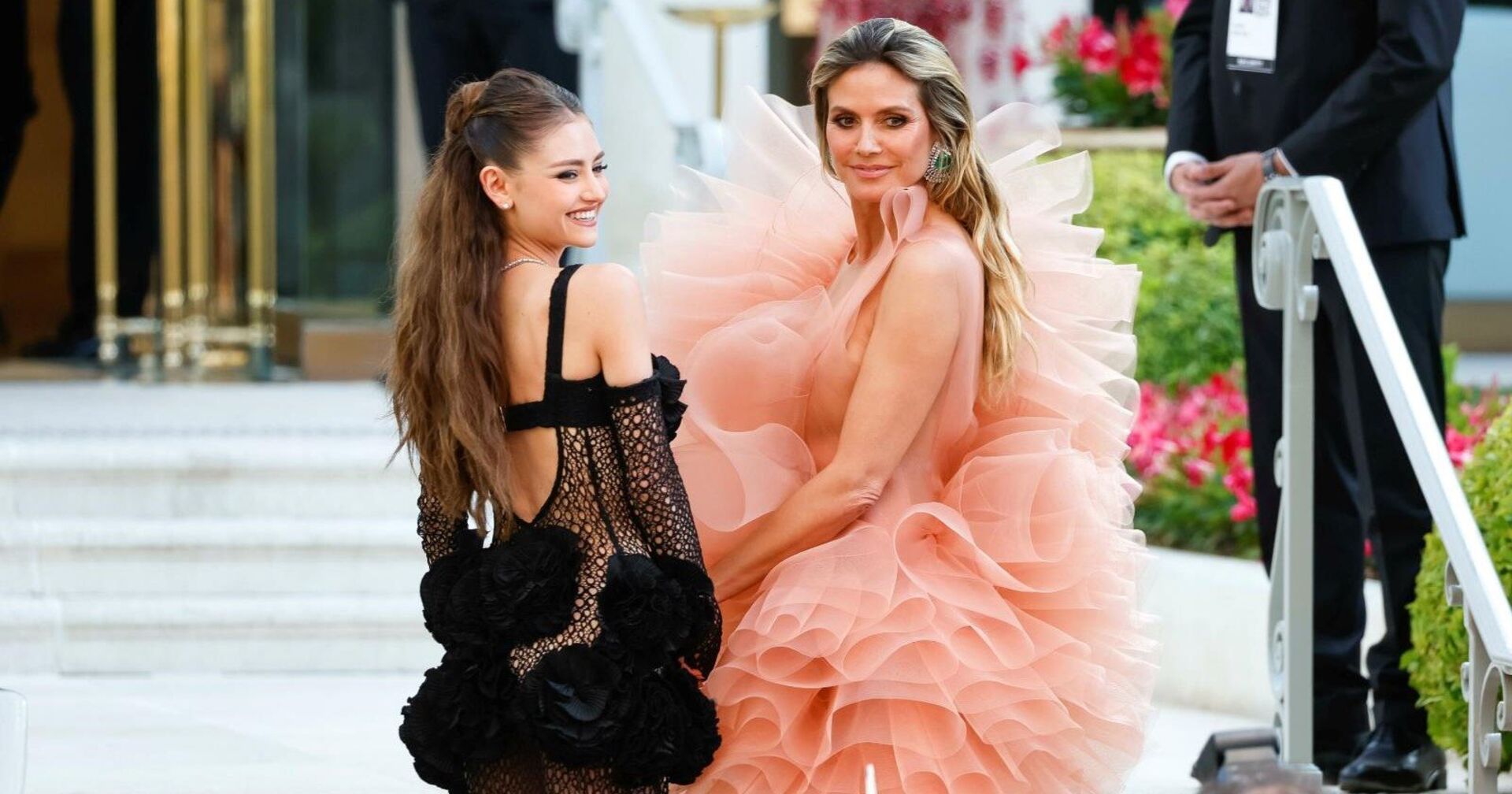 Heidi und Leni Klum in bezaubernden Roben in Cannes.