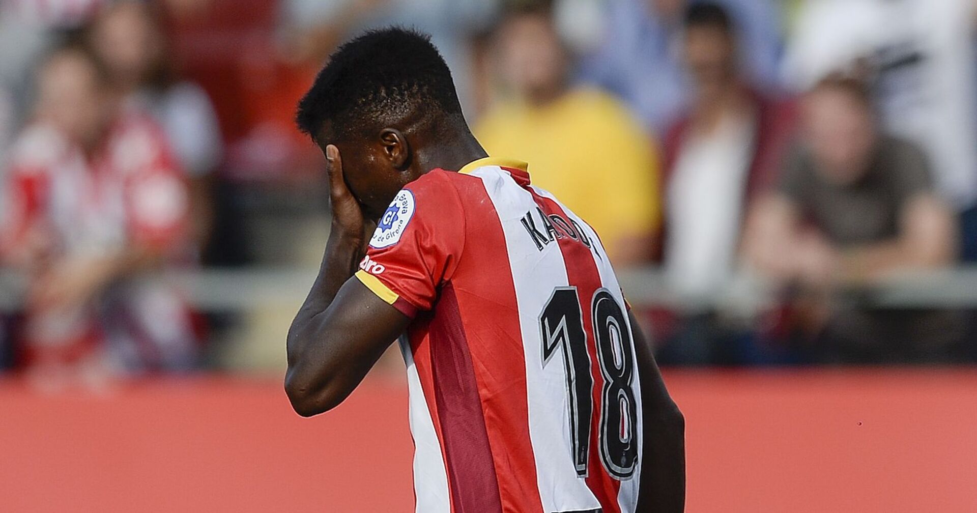 Larry Kayode auf dem Spielfeld.