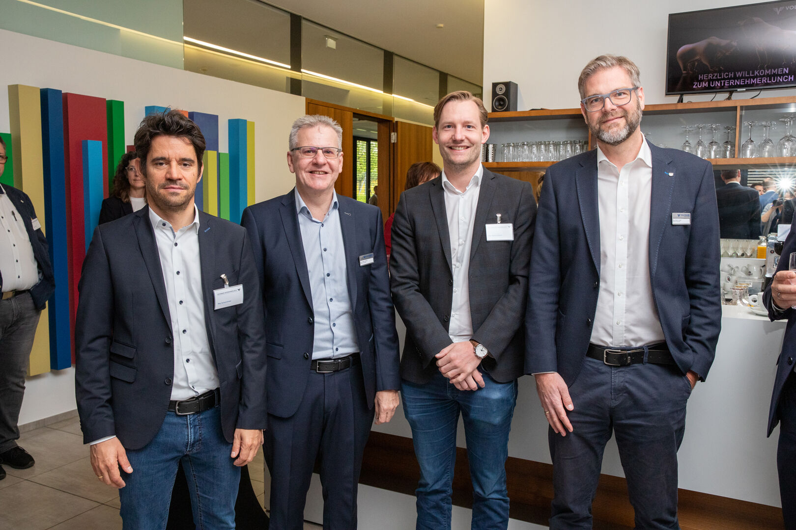 Gerhard Dreher, Harald  Voltolini, Martin Schallert und Martin Seidel (v. li.)