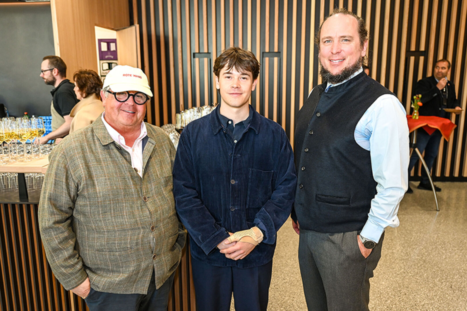 Joschi und Josef Walch (Hotel Rote Wand) und Gregor Hoch (Hotel Sonnenburg) (v. li.)