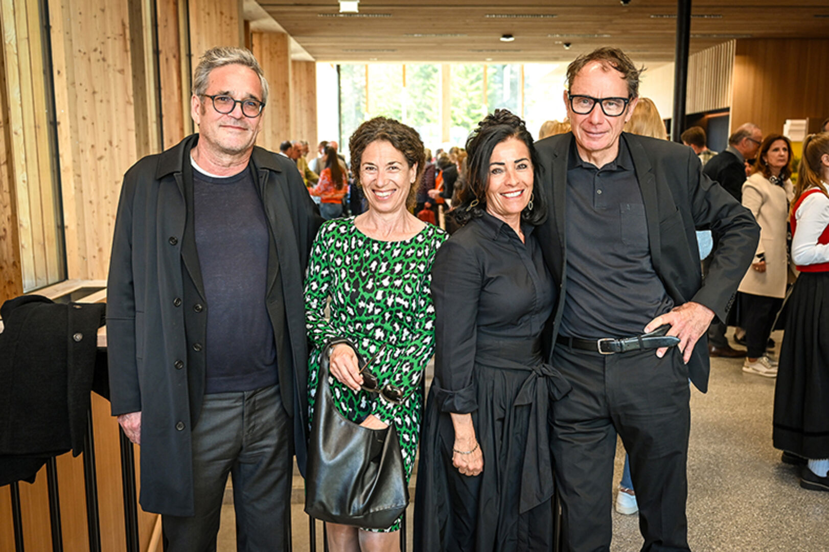 Die Architekten: Markus Dorner mit Birgit Humpeler und Karin Schwendinger-Matt mit Christian Matt (v. li.)