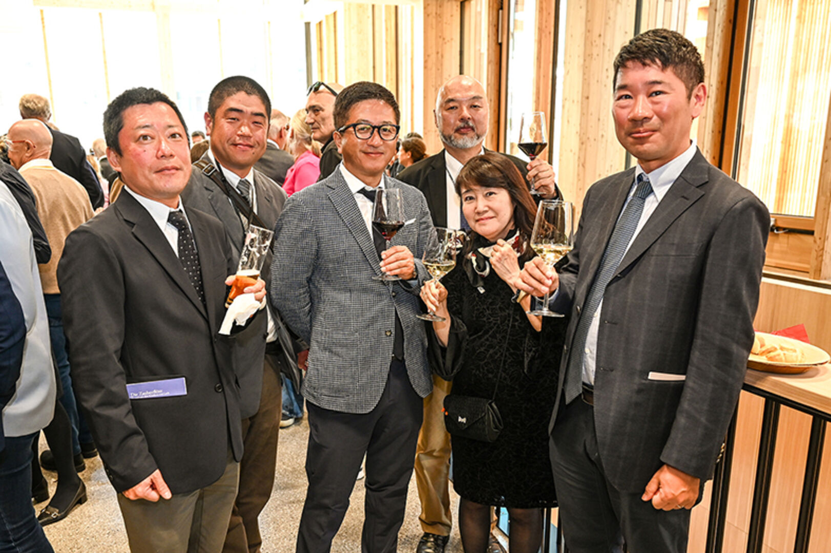 Gäste von der Partnergemeinde, dem Sister Resort Hakuba Happo, in Japan.