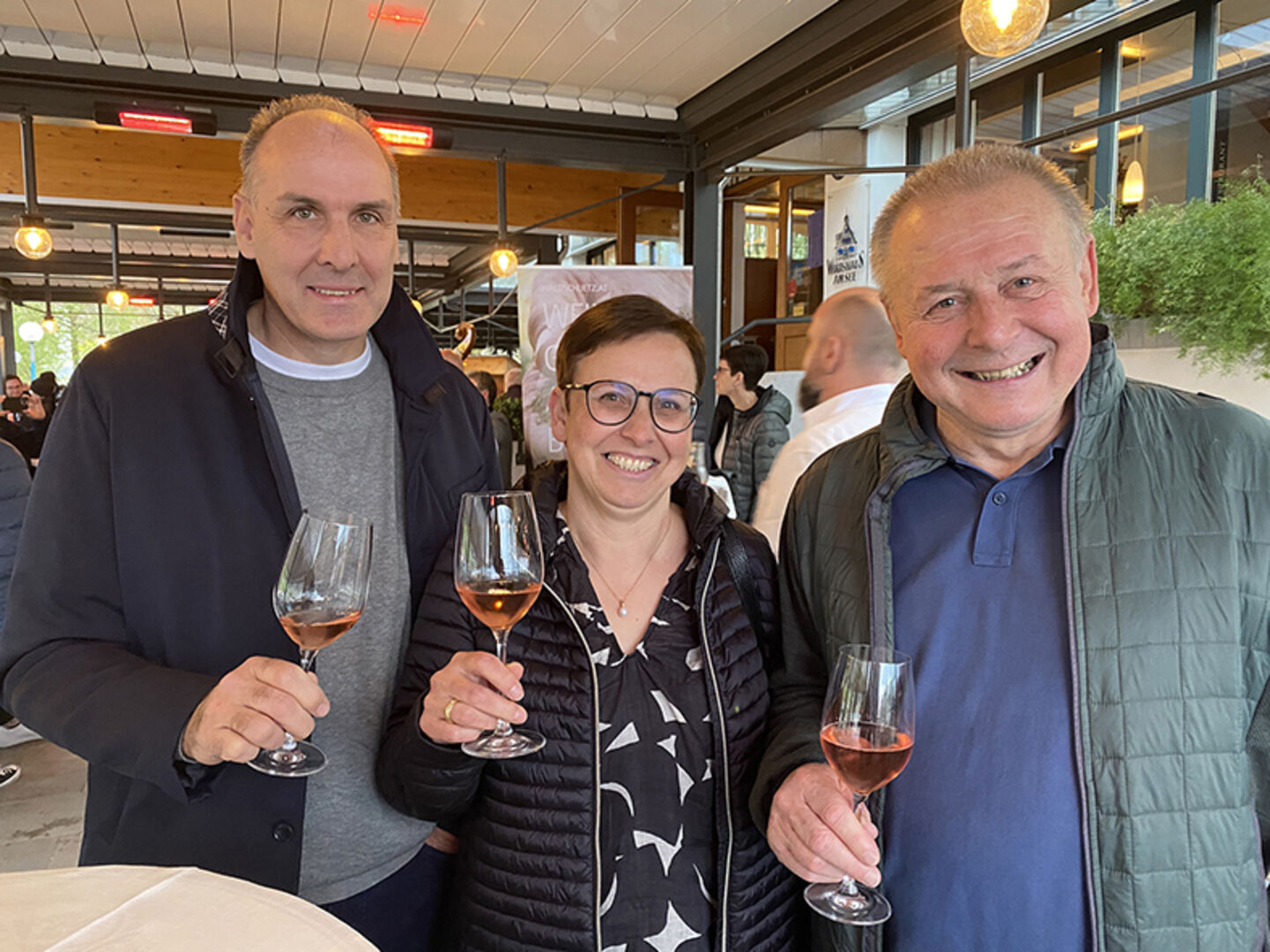 Robert und Sabine Schneider, Willi Langer (alle Hard) (v. li.)