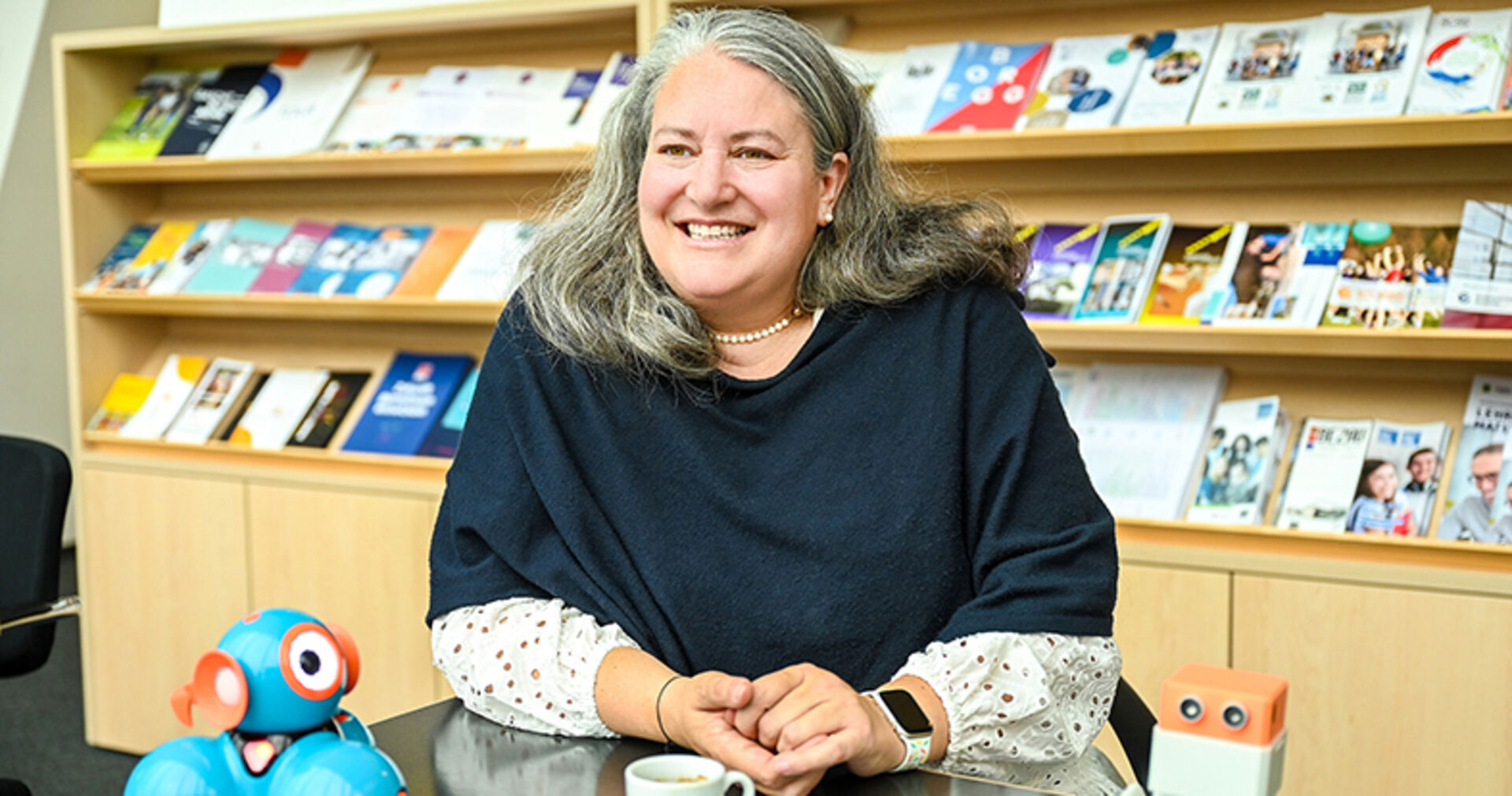 „Ich bin wie die Spinne, die mitten im Netz sitzt und Stakeholder und Institutionen verbindet.“ Andrea Huber, MINT-Koordinatorin