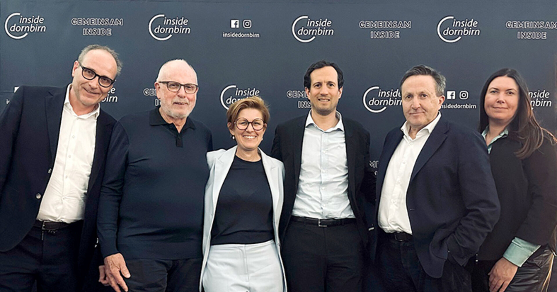 Das motivierte inside-Team mit Obmann Jörg Ströhle, Gutschein-Experte Herbert Hug, GF Heidi Mark und den Vorständen René Krall, Ambros Mayer &amp; Claudia Giesinger