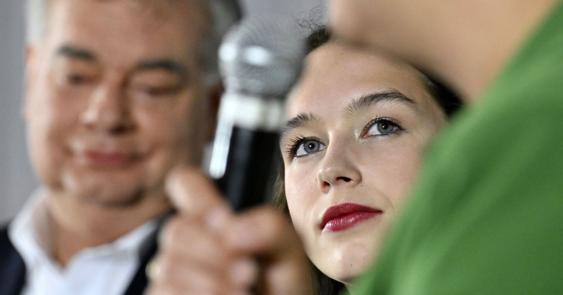 Lena Schilling mit Werner Kogler und Sigi Maurer