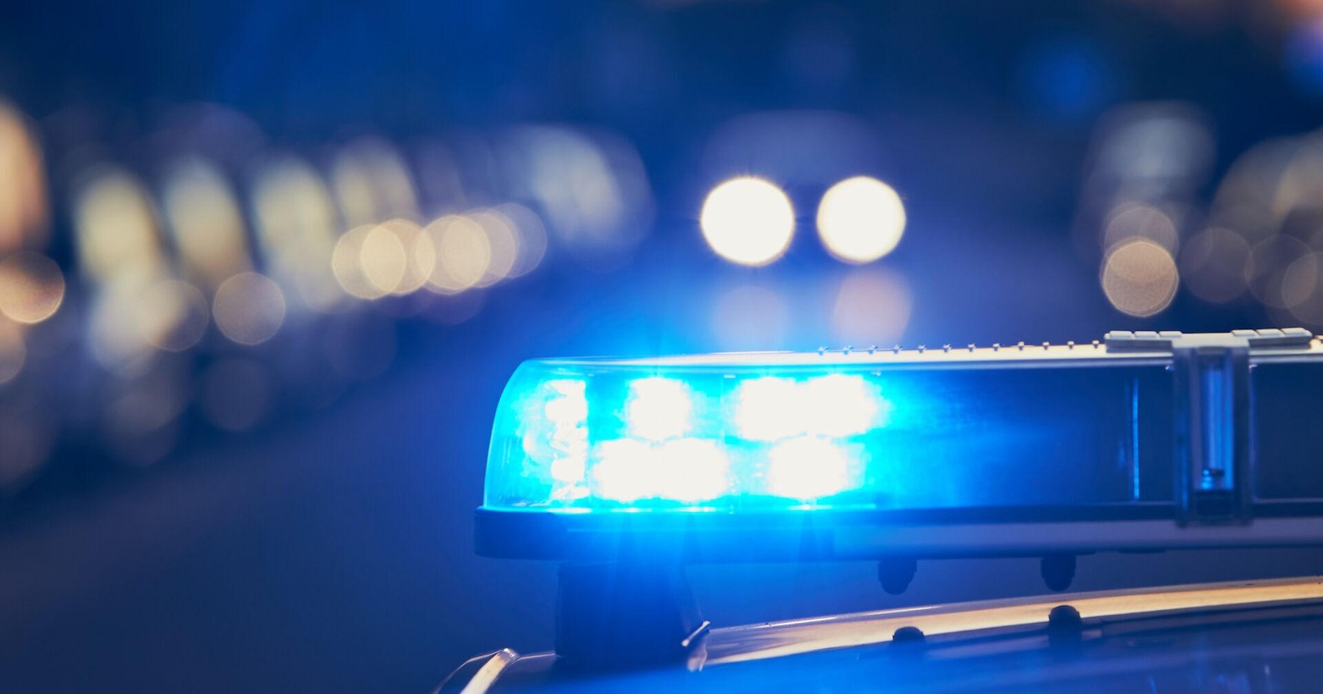 Blaulicht in Großaufnahme