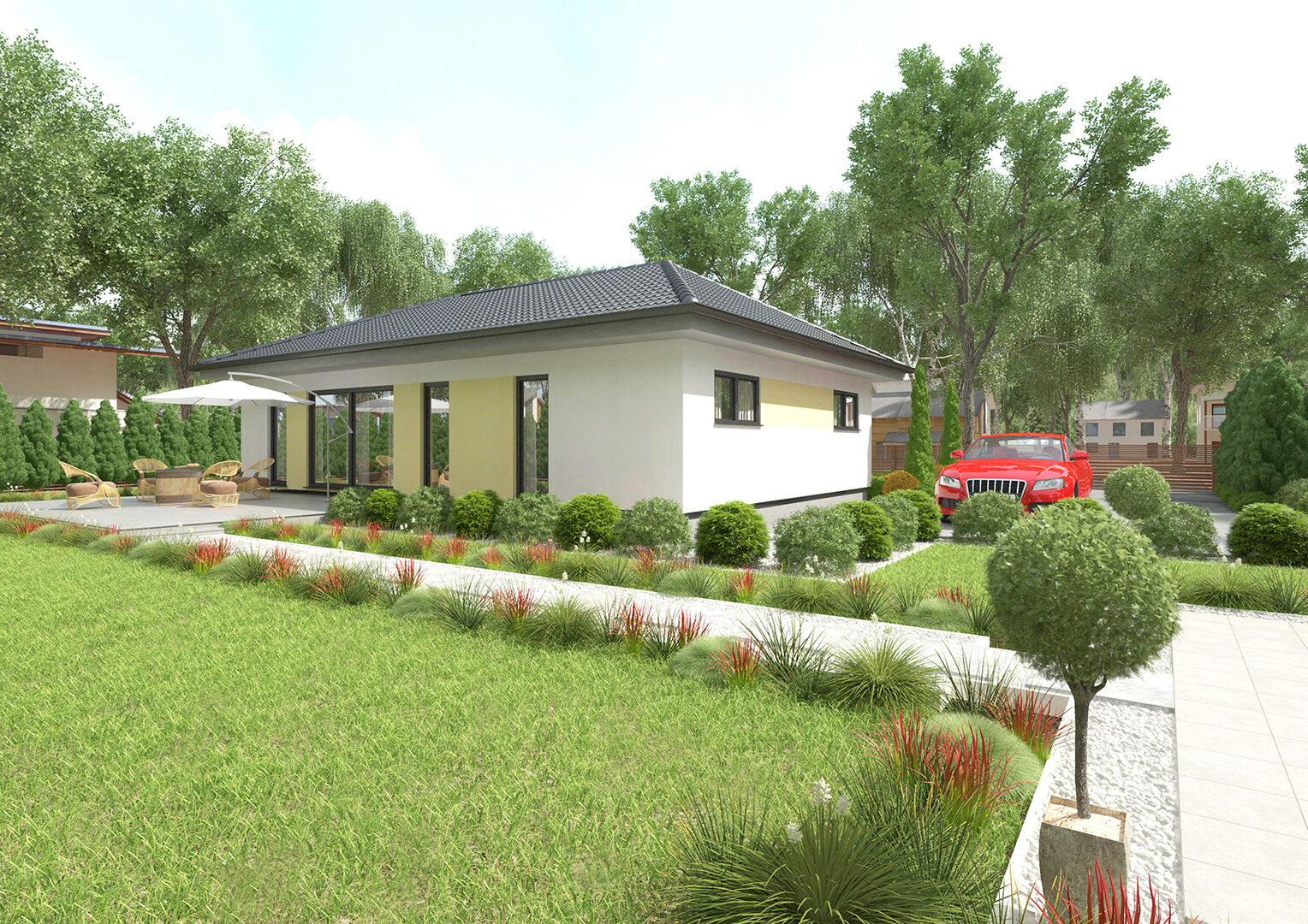 Bungalow vor Zubau | Credit: Visu/HARTL HAUS