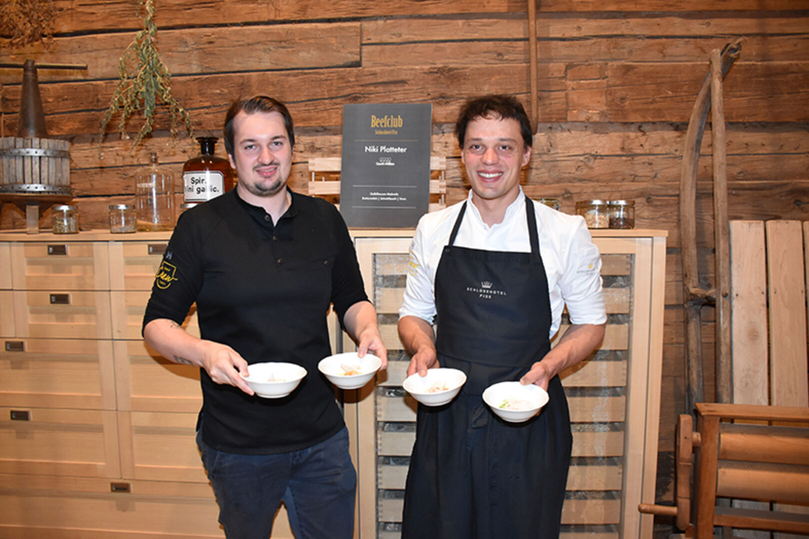 Niki Platteter (Schlosshotel Fiss) und Tobias Jenny