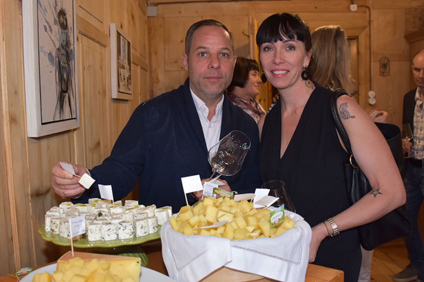 Roland Kuster (Amann Kaffee) und Nicole Mattle