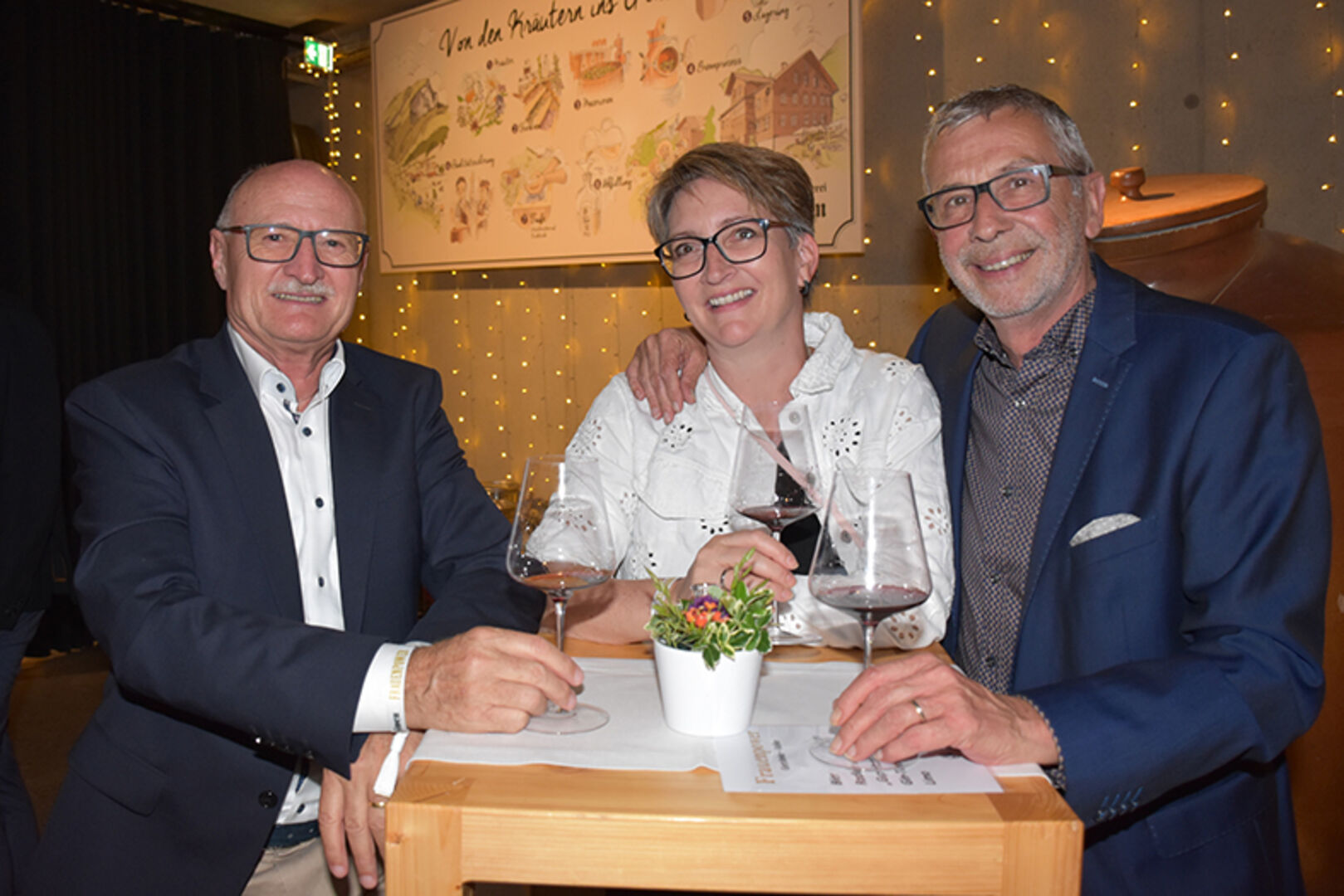 Franz Braunwalder, Barbara Bicker, Peter Bicker (Tennisverein Degersheim)
