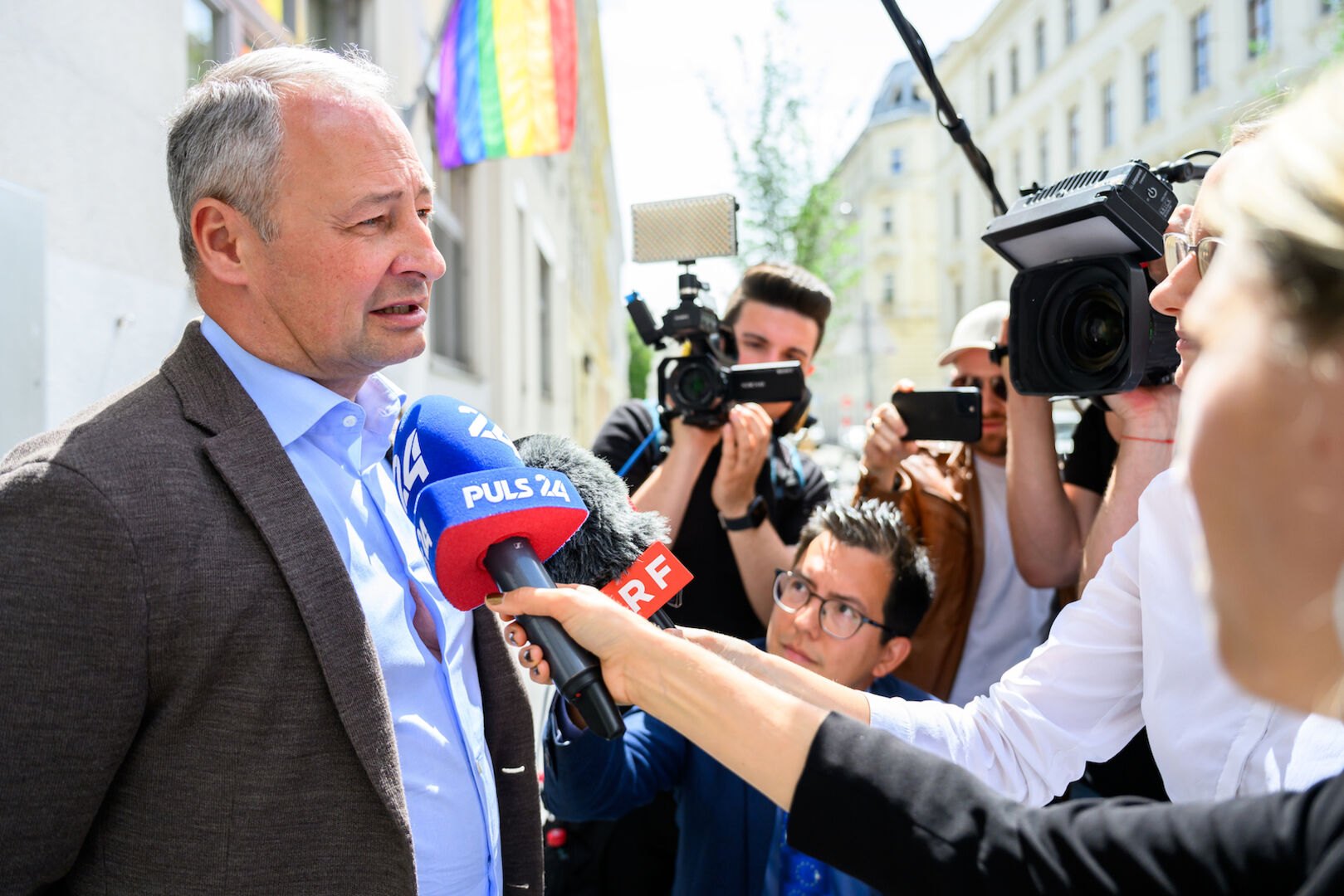 Porträt bei Interviews