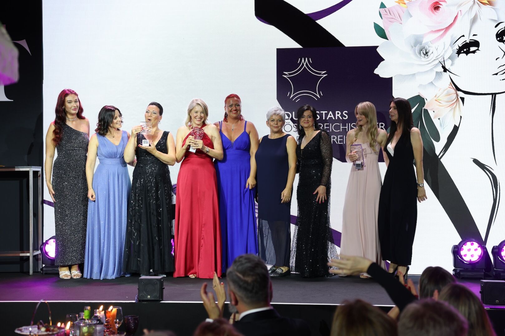 Gruppenbild auf der Bühne