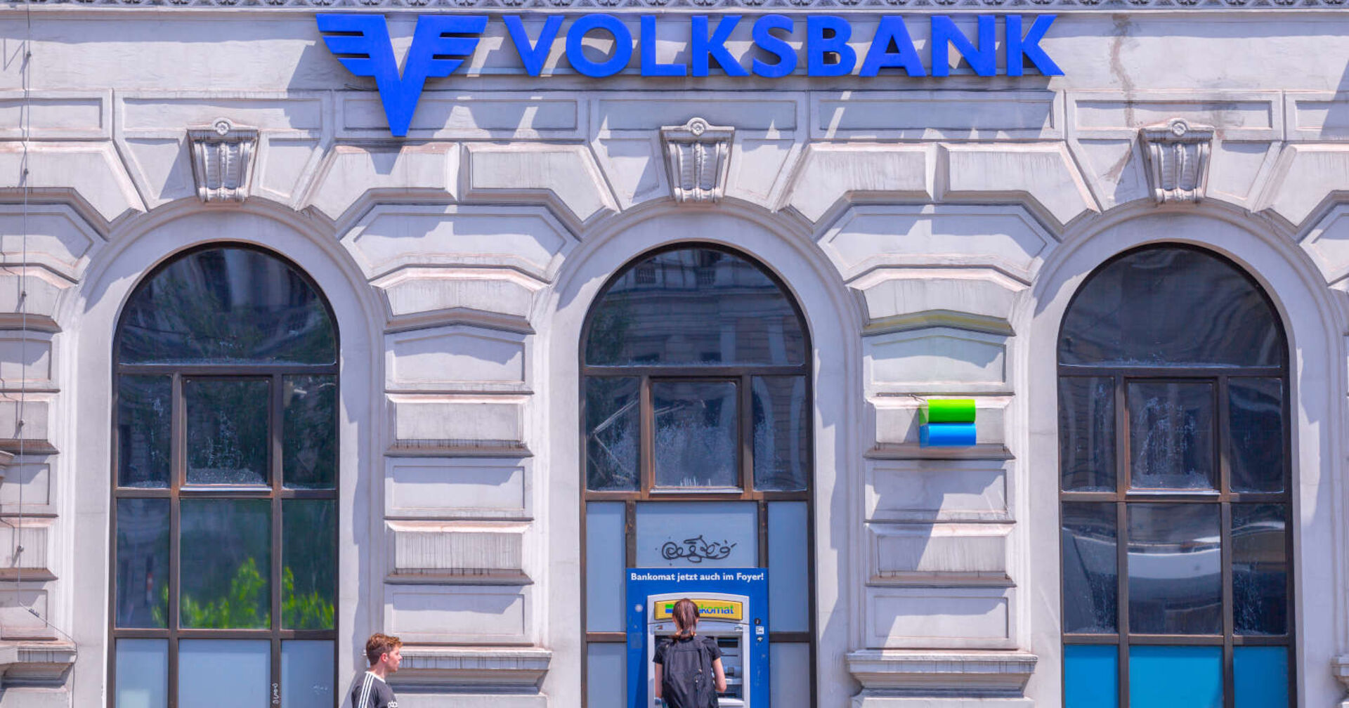 Volksbankfiliale in Wien.