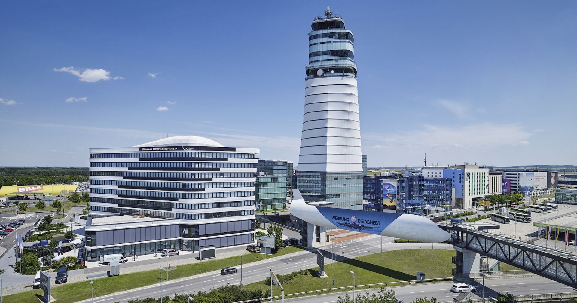 Büro und Tower am Wiener Flughfen