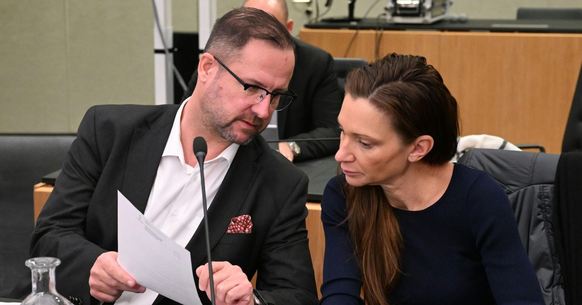 Hafenecker und Fürst im Parlament