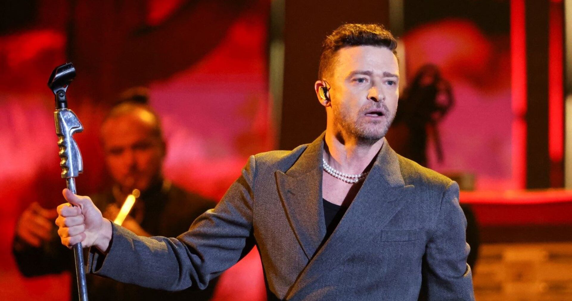 Justin Timberlake bei einem Konzert.