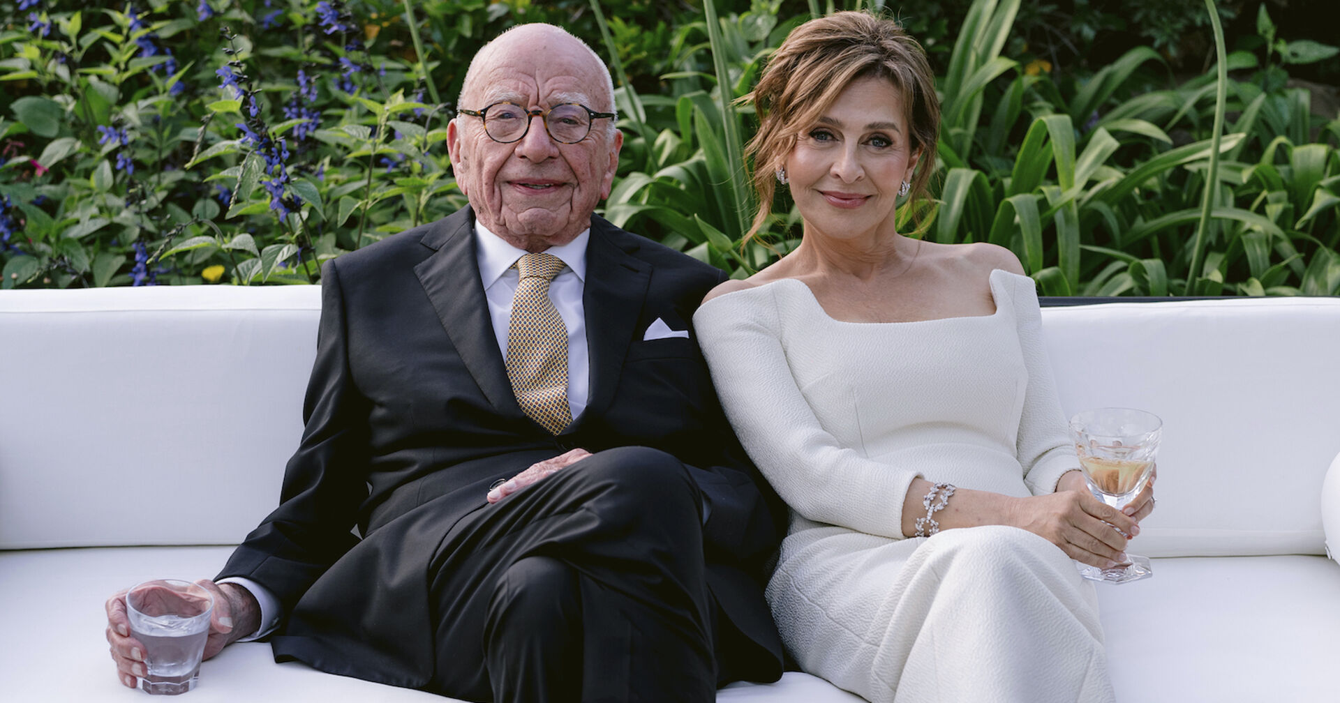 Rupert Murdoch bei der Hochzeit mit seiner Frau Elena Zhukova.
