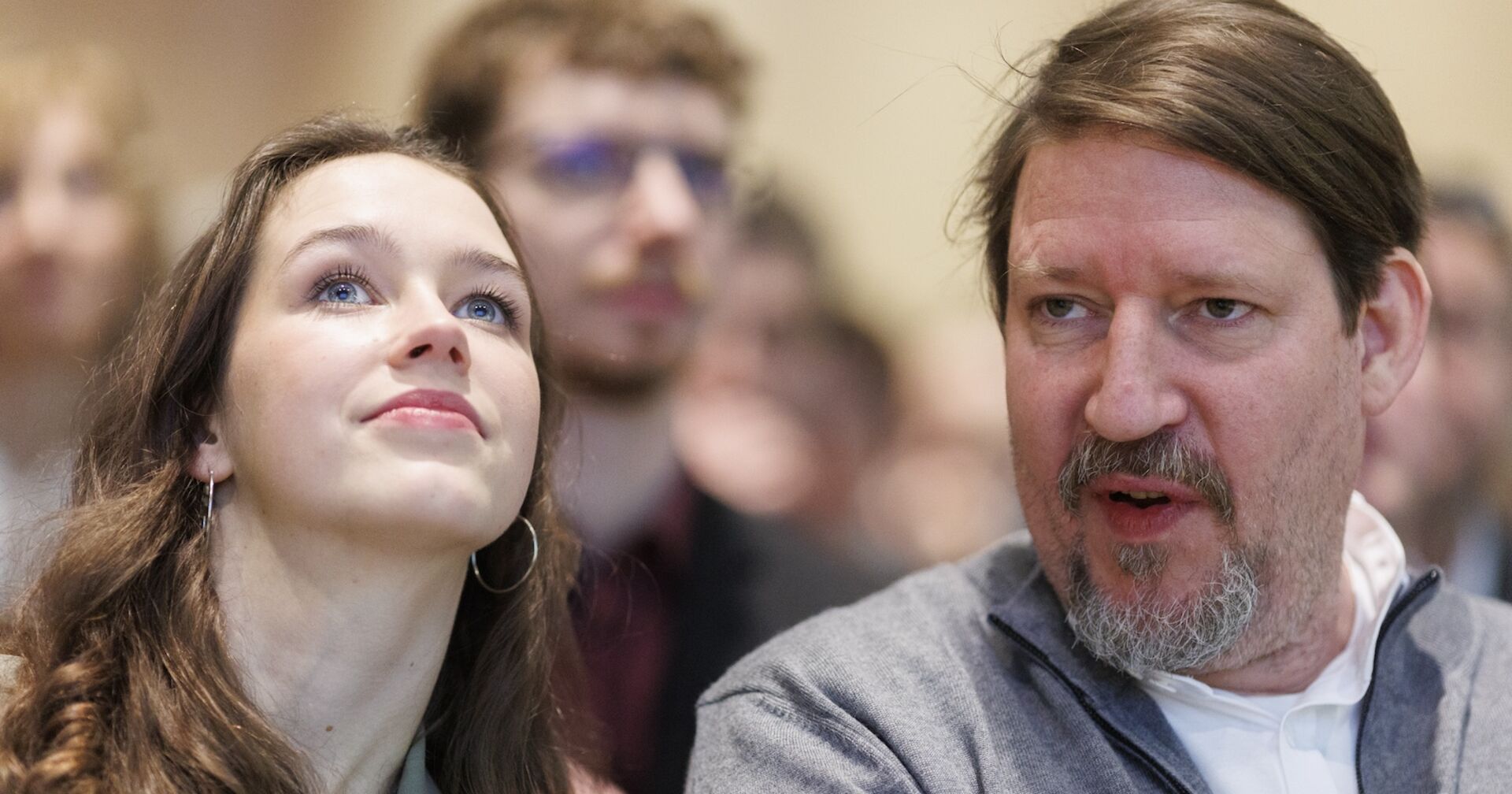 Lena Schilling und Thomas Waitz am Wahltag