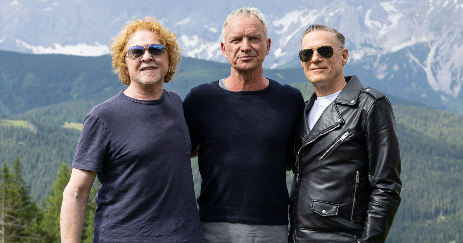 Mick Hucknall, Sting und Bryan Adams.