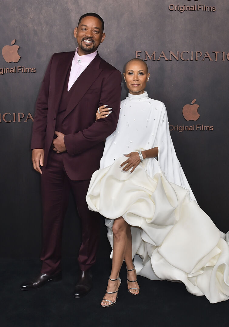 Will Smith und Jada Pinkett Smith bei der Premiere von &quot;Emancipation&quot;.
