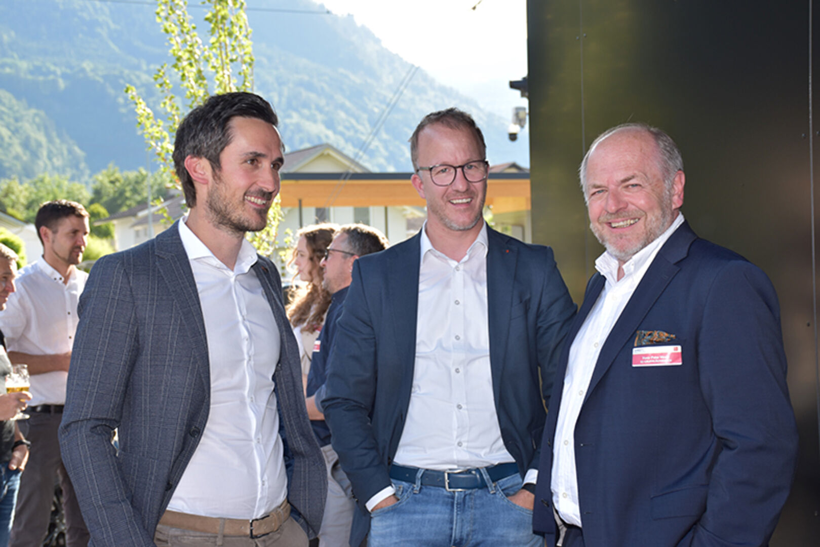 GF Hans-Peter Moser (GC-Gruppe Österreich), GF Michael Spalt (SCHMIDT´S Haustechnik) und Bludenz-Bürgermeister Simon Tschann
