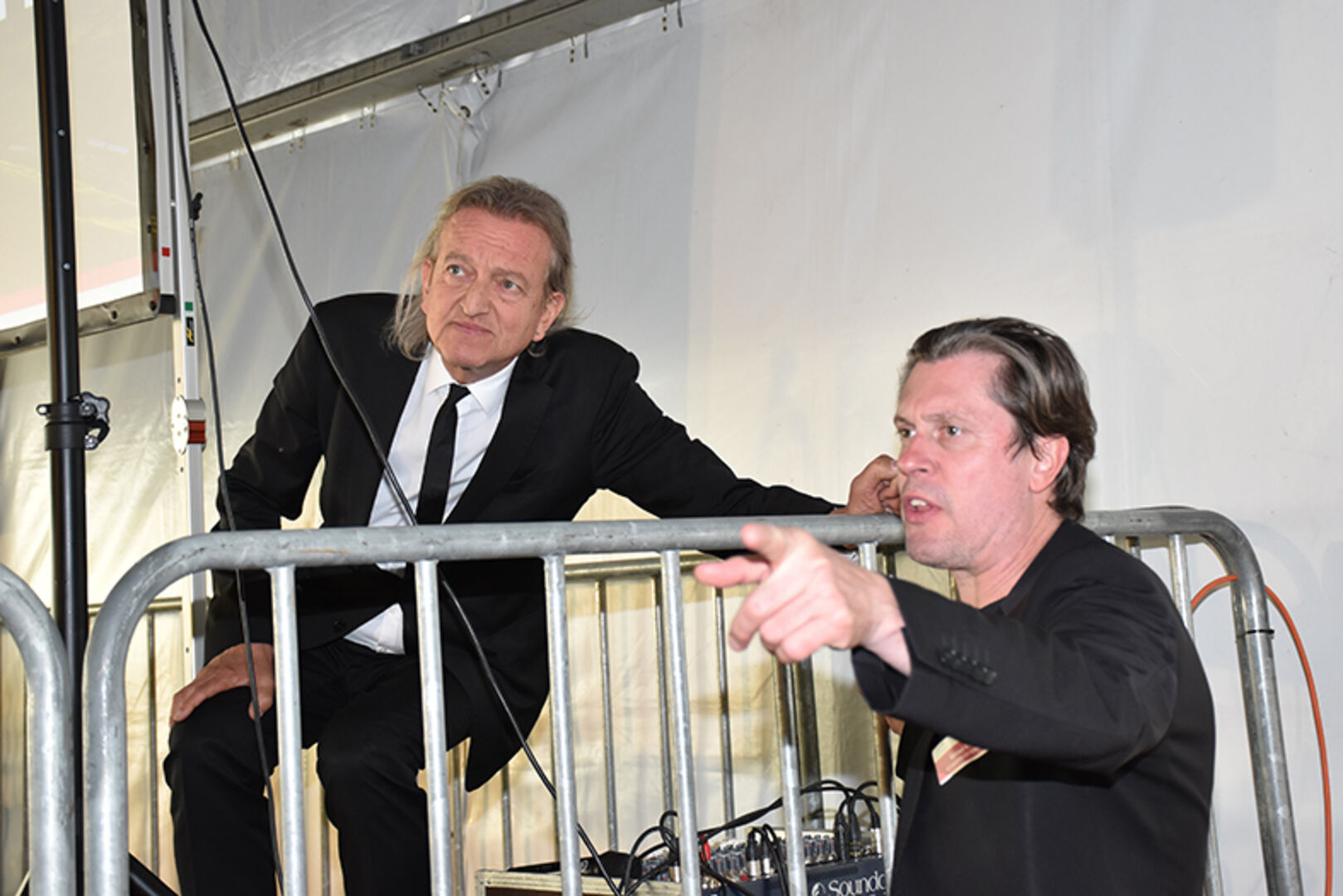 Entertainer Markus Linder mit Marketingleiter Helmut Käfer (GC-Gruppe Österreich)