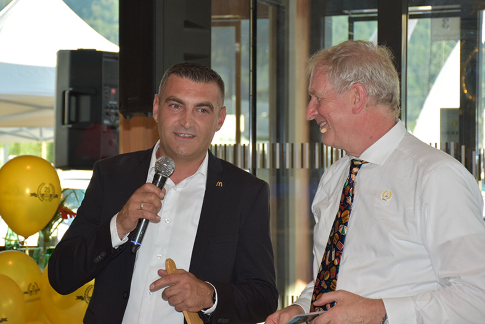 Ugur Ok (McDonald's - Head of Development &amp; Real Estate) und Loek Versluis