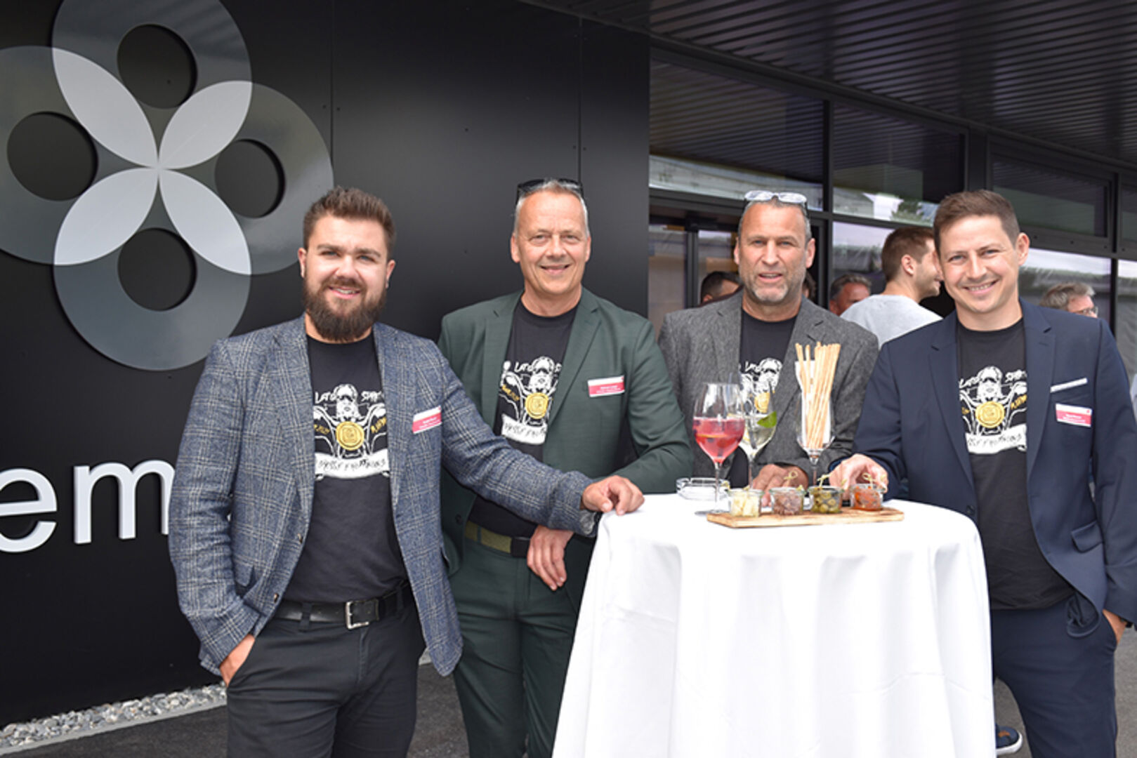 Das Außendienst-Team von Schmidt‘s Haustechnik: Andrea Resch, Helmut Limpl, Daniel Purtscher und Bernd Breuss