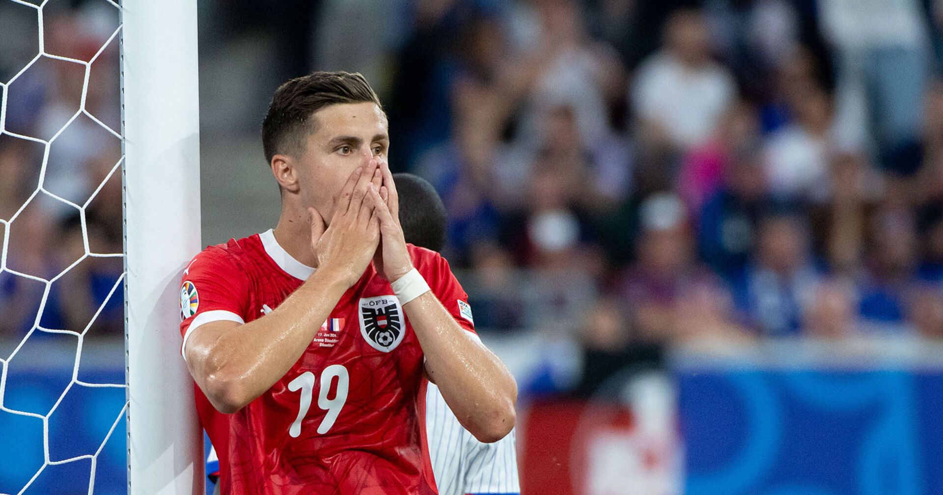 Christoph Baumgartner im Europameisterschaftspiel gegen Frankreich