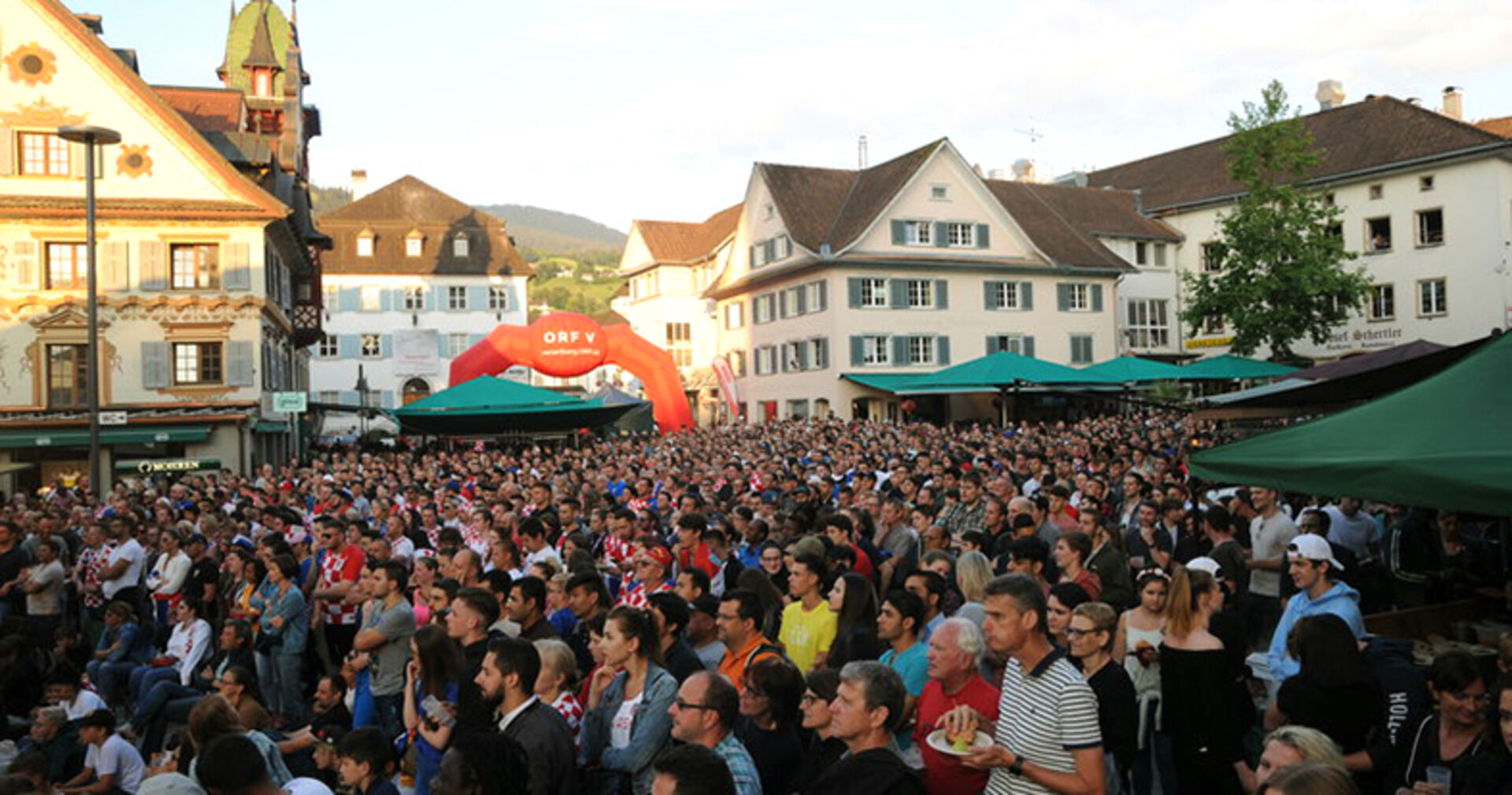 Public Viewing am Dornbirner Marktplatz - bei freiem Eintritt.