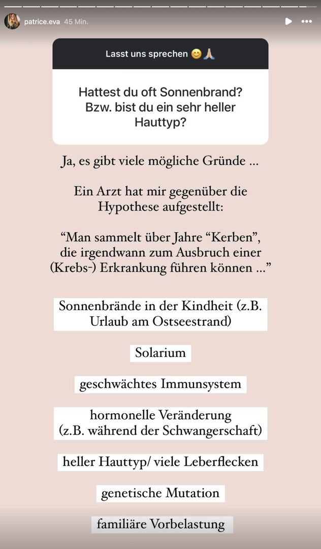 Insta-Screenshot von Patrice Aminati.