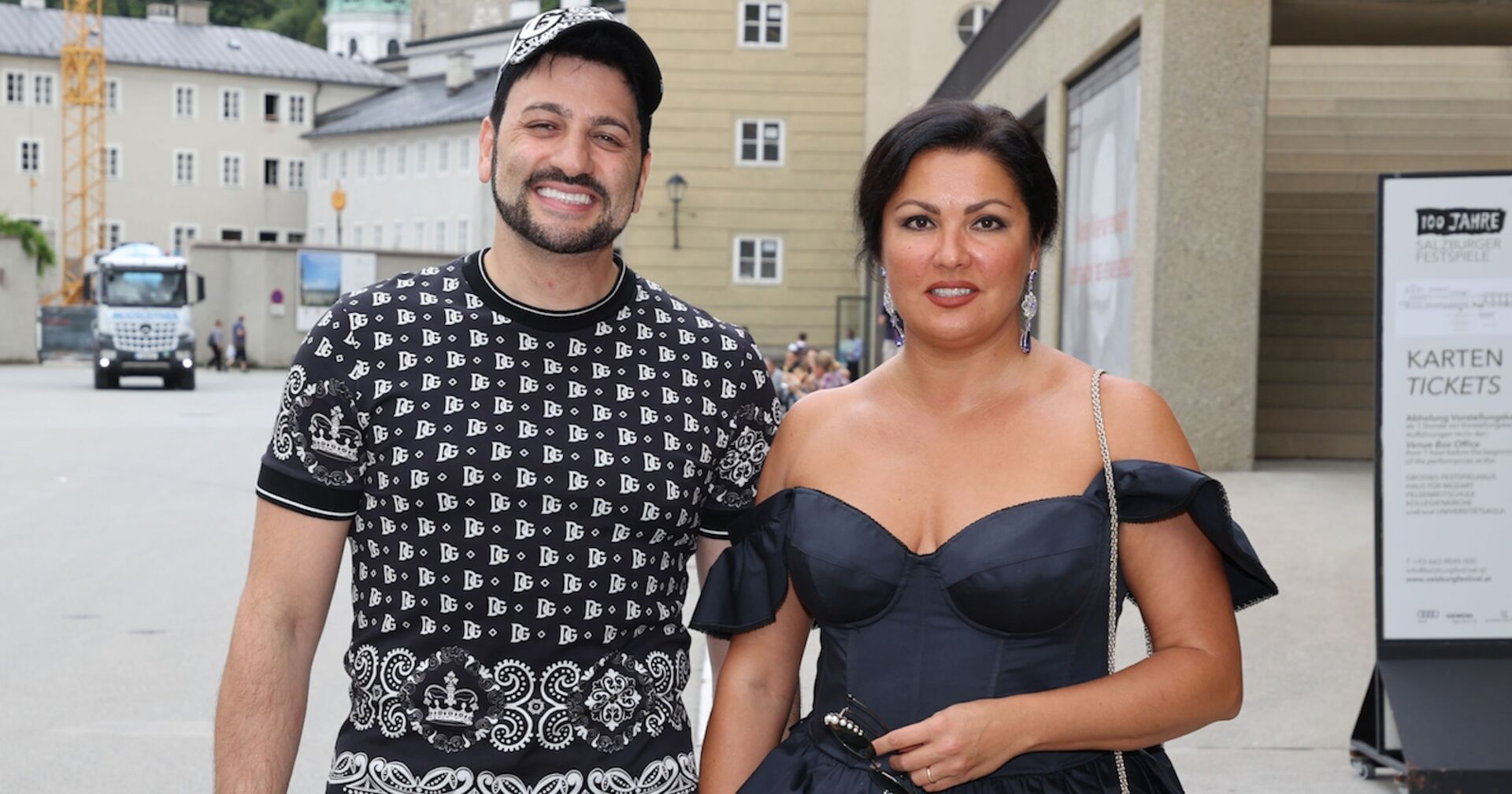 Anna Netrebko und Yusif Eyvazov in Salzburg.