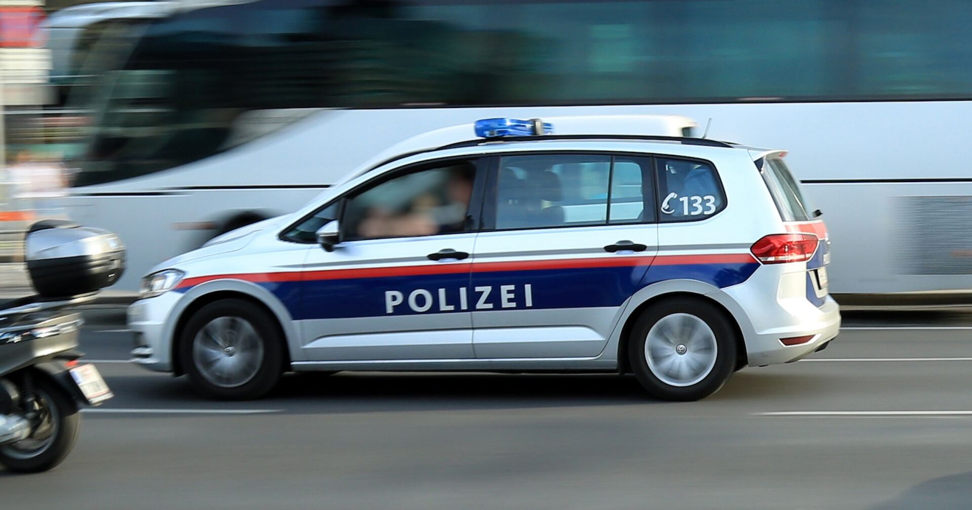 Polizeiwagen im Einsatz