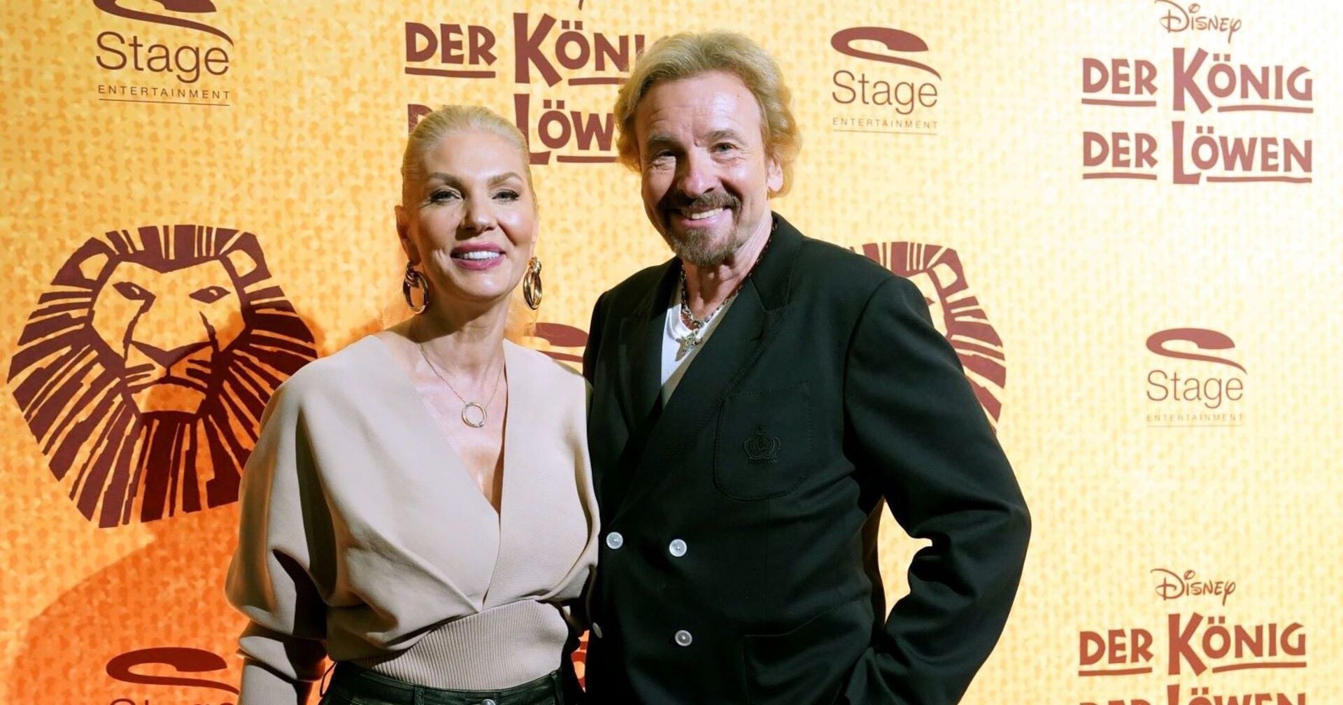 Thomas Gottschalk und Karina Mroß bei einer Gala.