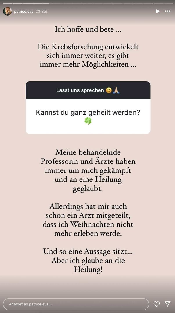 Instagram-Screenshot von Patrice Aminati.