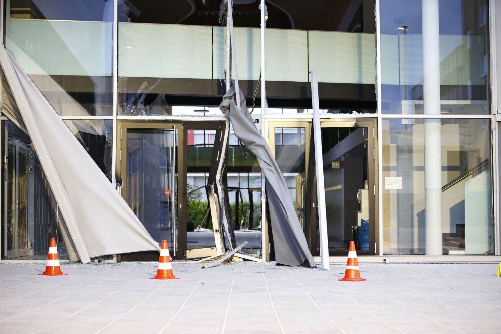 Die zerstörte Kirche in Brunn am Gebirge.