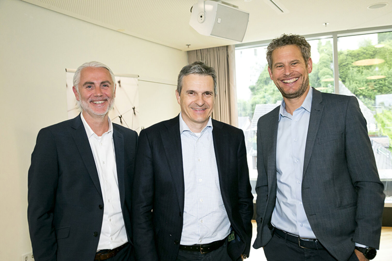 WKV Vize-Präs. Stefan Hagen, Jürgen Rauch (Rauch Fruchtsäfte) und Markus Comploj (Getzner Holding) (v. li.)