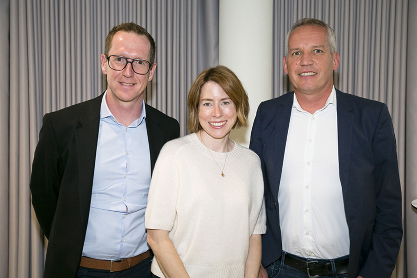 GF Martin Dechant (IKP), Stefanie Walser (Walser Fashion) und Joachim Leissing (Haberkorn)