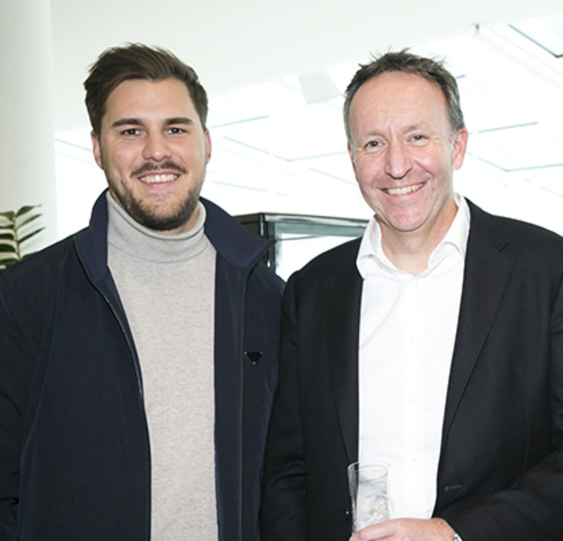 Fotograf Luca Fasching und GF Gerhard Gassner (Doppelmayr) (v. li.)