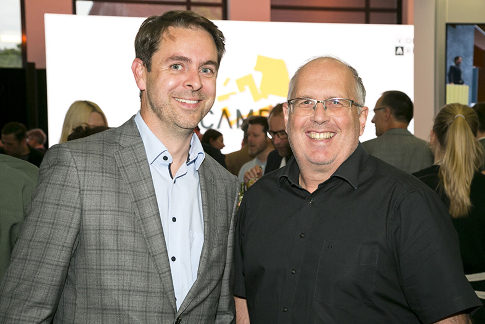 Mathias Bertsch (WISTO) und GF Bernd Hilby (Startup Vorarlberg) (v. li.)