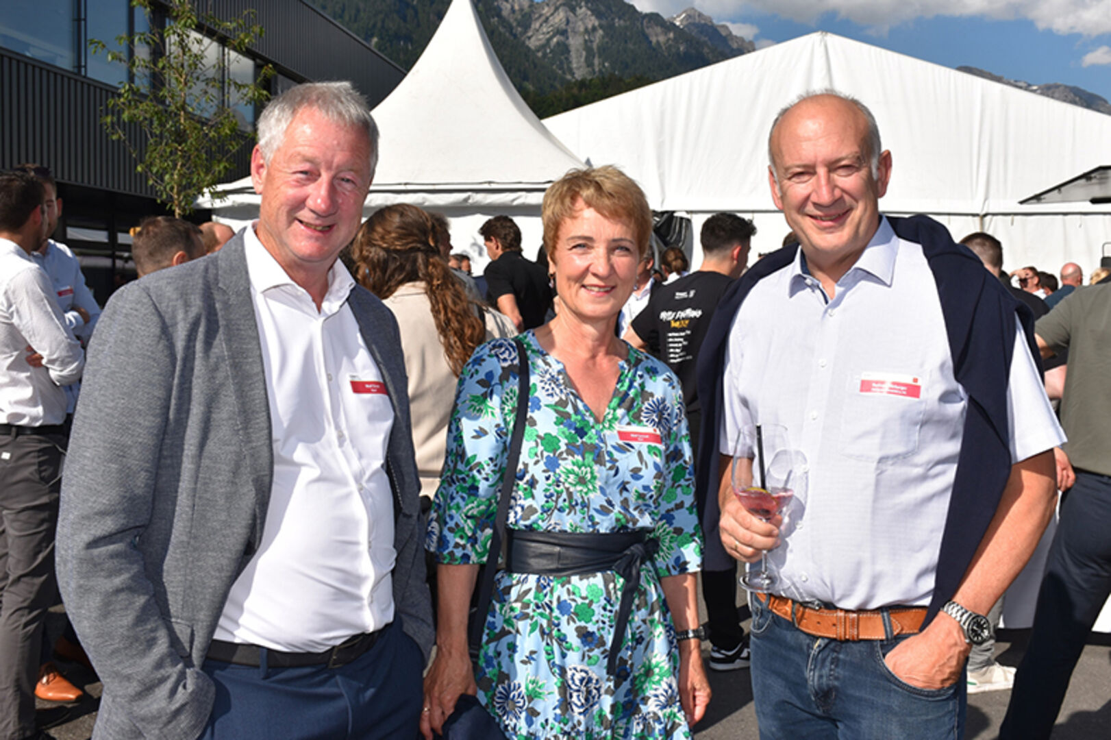 Erich und Gertraut Wolf (Wolf Installation, Doren) und Bertram Hörburger (Hörburger Heiz- und Klimatechnik, Altach)