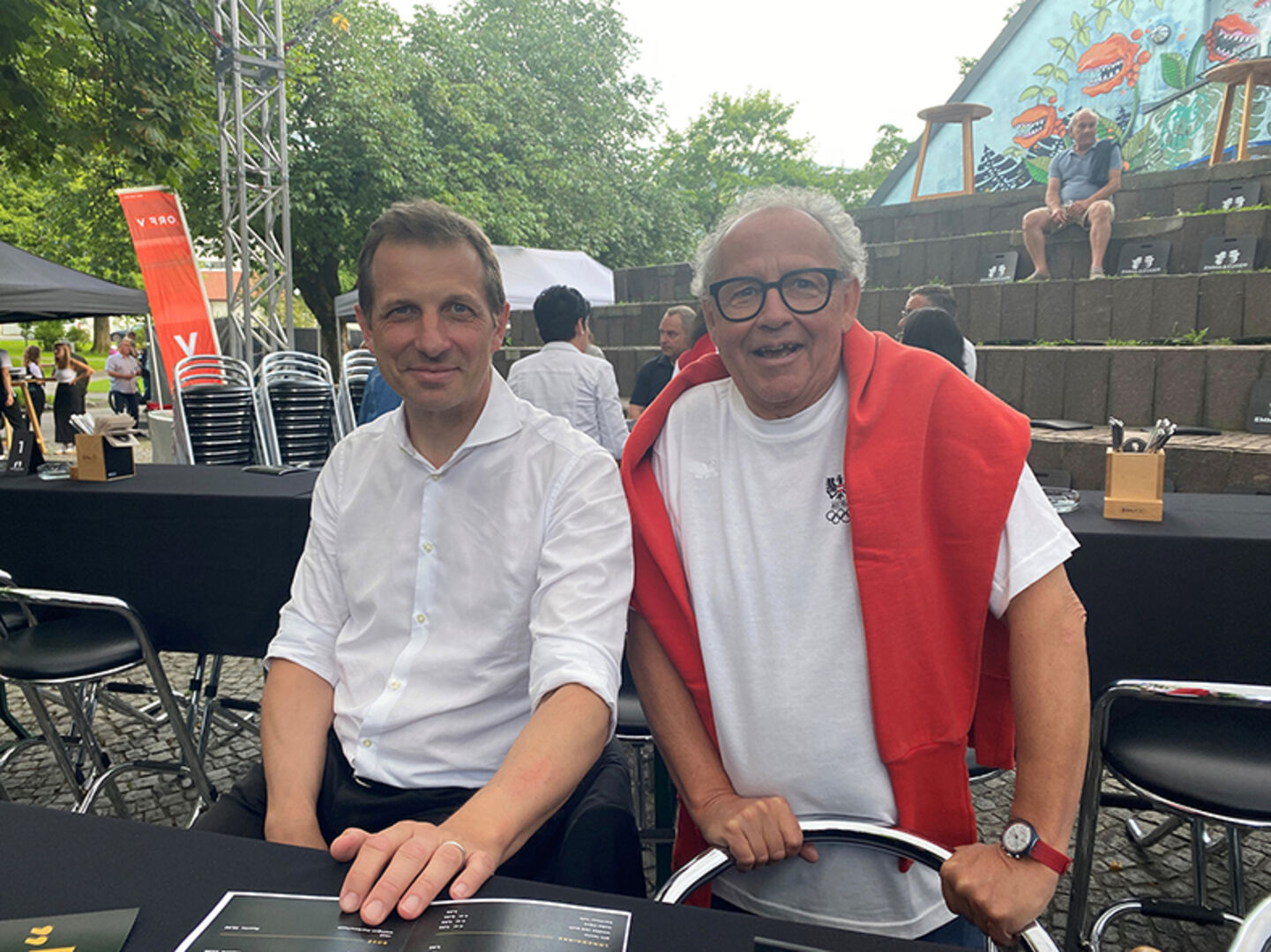 Christian Wichtl und Ekkehard Bechtold (Anwälte am Marktplatz) (v. li.)