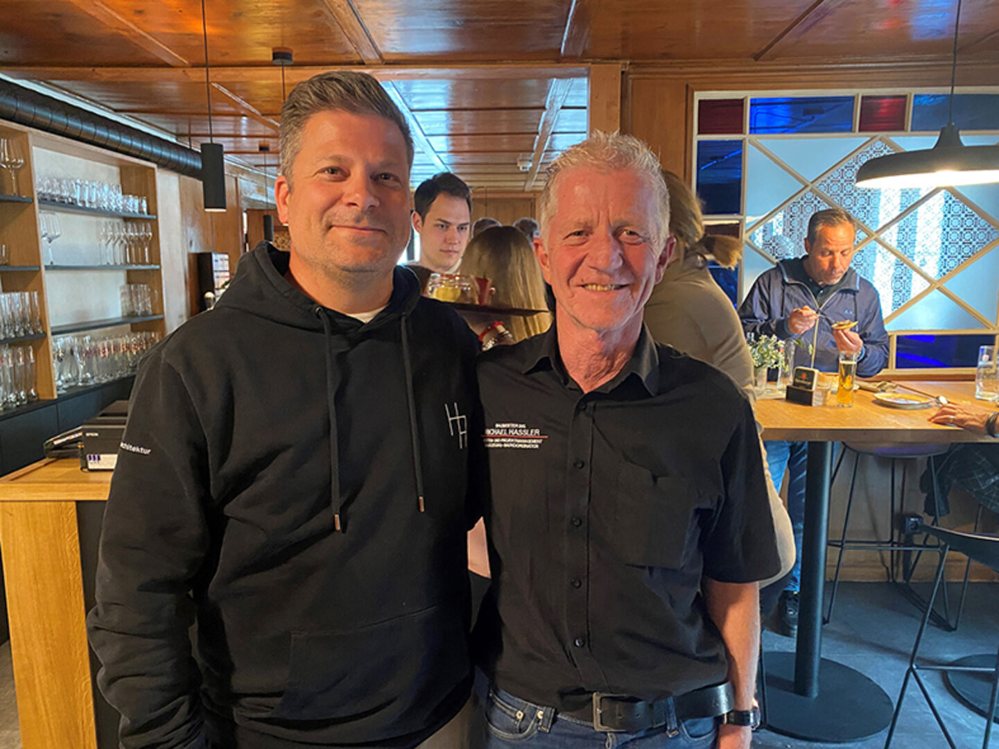 Architekt Stephan Hassler und Bauleiter Reinhard  Hämmerle
